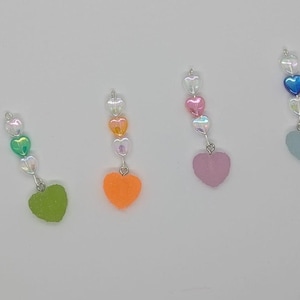 Jellied candy heart sweet stitch marker / progress keeper