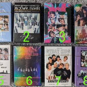 STRAY KIDS Dome tour, 5 Star, D'Icon, No Easy, The sound, Social path, official Lomo Photo Card Sets - 55cards each