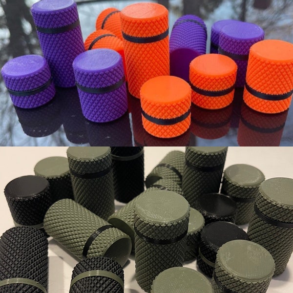 Knurled Texture PLA Container: 3D Printed Organizer