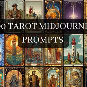 Midjourney Prompt Créateur d'illustrations de tarot professionnel de haute qualité Meilleur art AI, testé et personnalisable, Meilleures invites de mi-journée