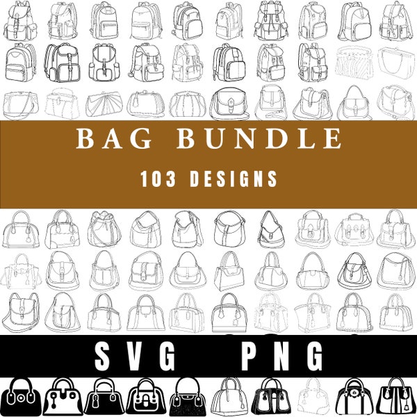 103 Bag Svg bundle | Paper Bag SVG Cut Files | Paper Bag Silhouette | Bag Svg | Hand Bag Svg | Shopping Bag Svg | Paper Bag Bundle