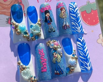 Blue Press On
