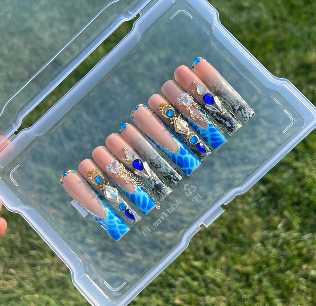 Acrylic Press on Nails Etsy