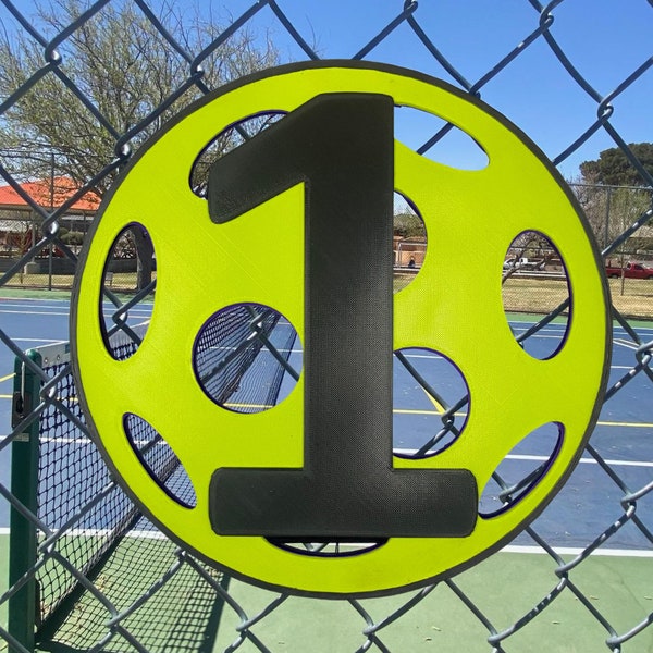 Pickleball Court Numbers - unique, facility, supplies, signs, handmade