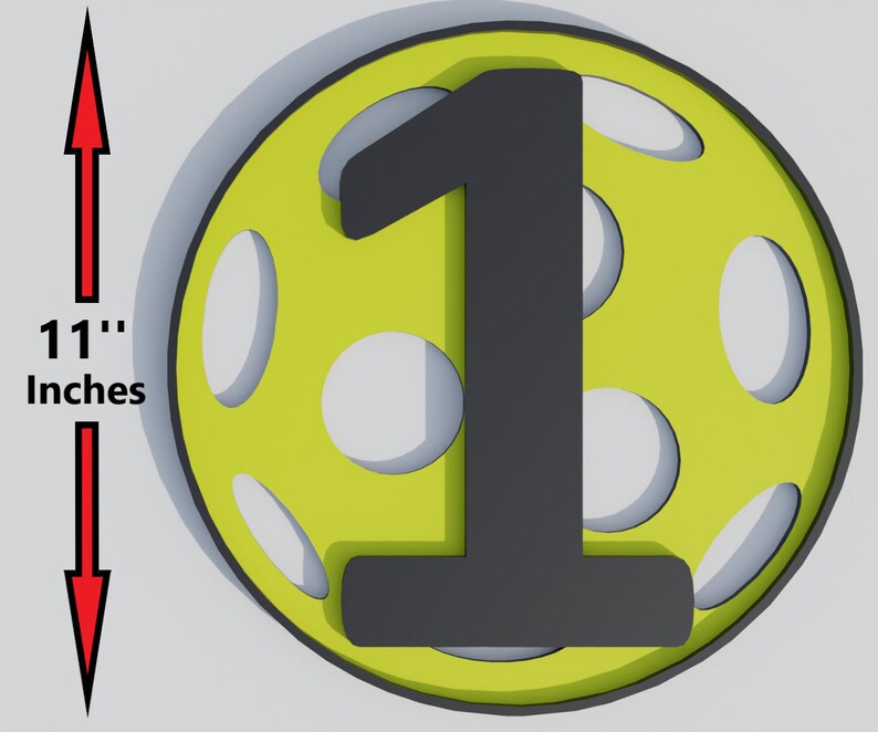 Pickleball Court Numbers Unique, Facility, Supplies, Signs, Handmade Etsy