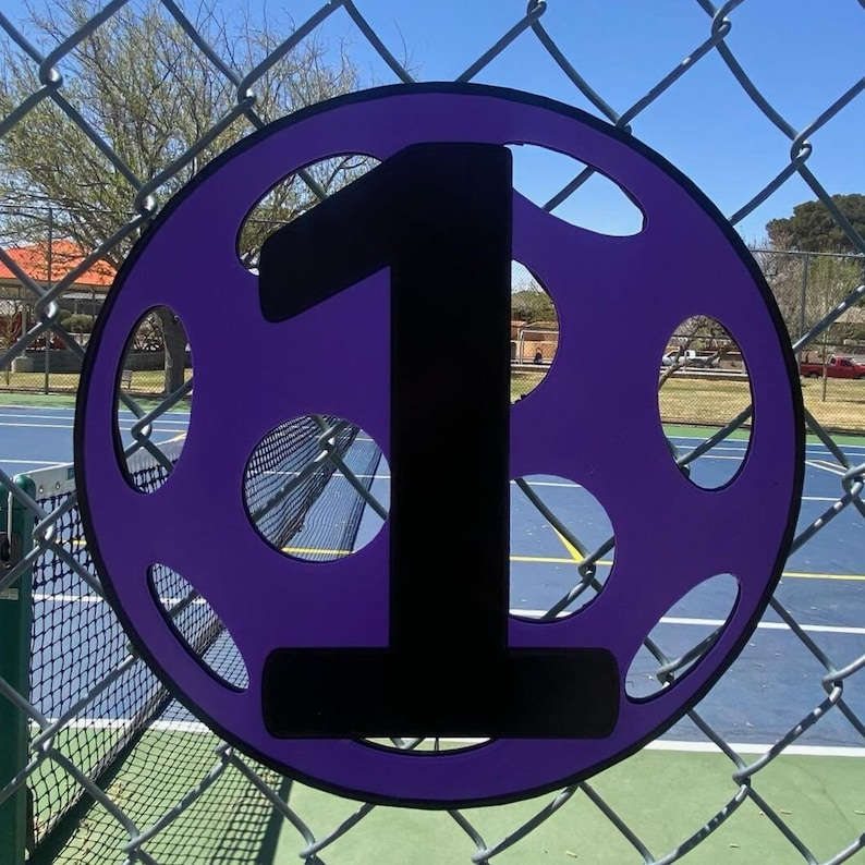 Pickleball Court Numbers Unique, Facility, Supplies, Signs, Handmade Etsy