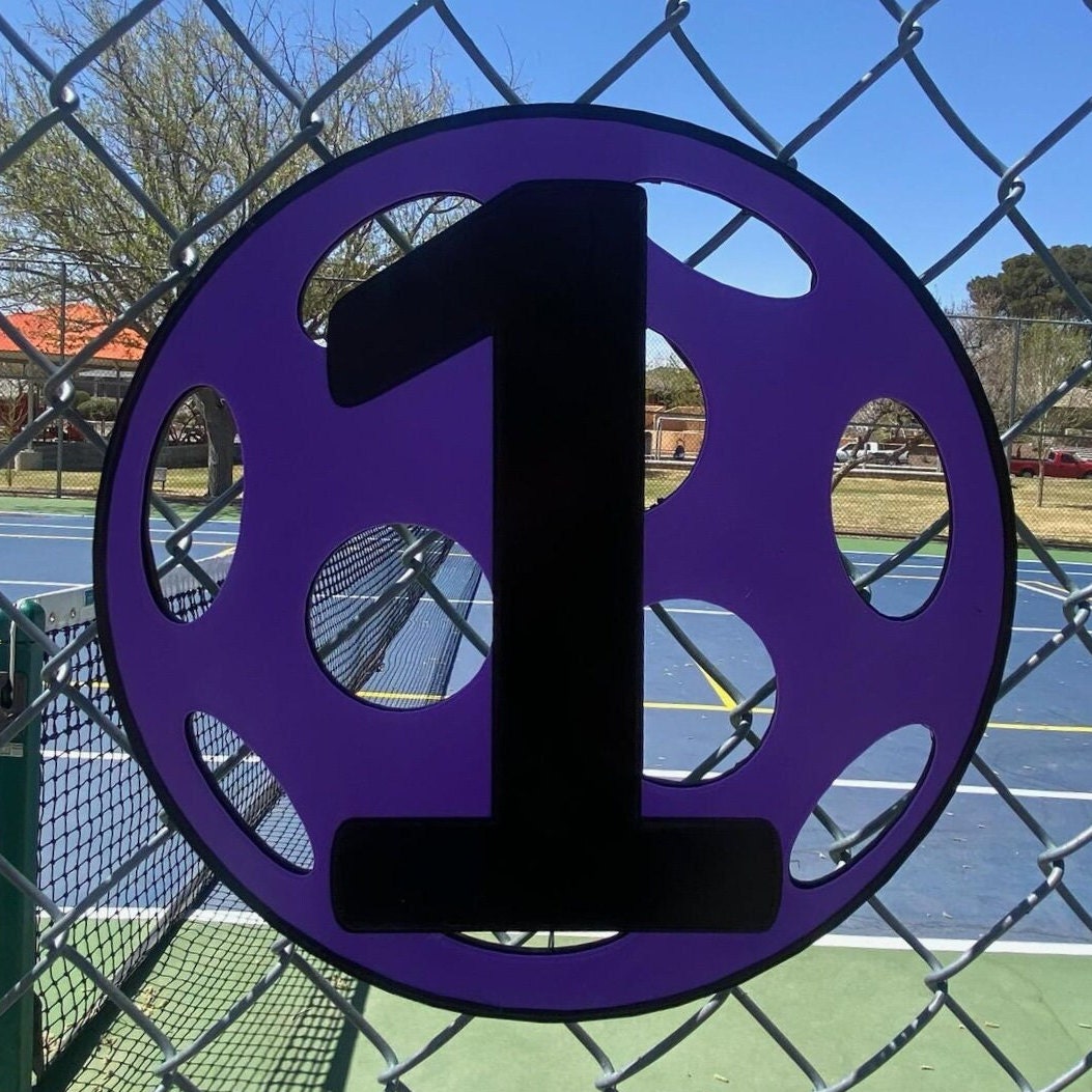 Pickleball Court Numbers Unique, Facility, Supplies, Signs, Handmade Etsy