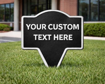 Letrero de jardín personalizado: Letrero de jardín personalizado para exteriores