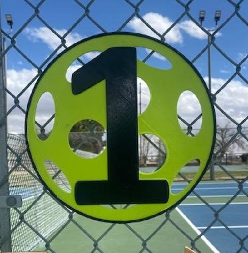 Pickleball Court Numbers Etsy