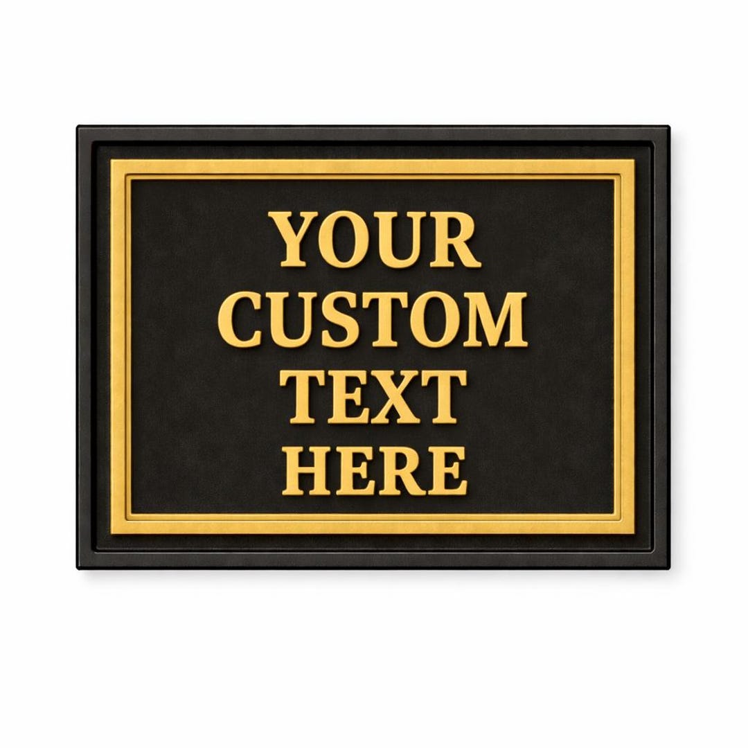 Custom Text Sign – 3D Printed PETG House Numbers, Indoor/outdoor ...