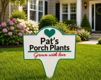 Custom Yard Stake Sign – Plant Stake Sign, Cute Porch Plant Marker, Memorial Garden Sign, Pet Memorial Plant Label, Planter Decor