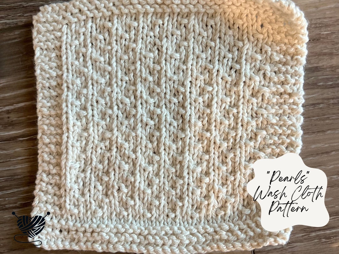 KNIT PATTERN | Wash Cloth, Dish Cloth, Cotton Cloth |