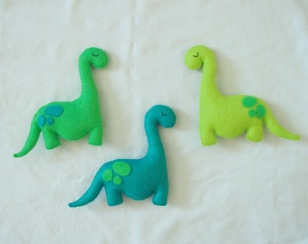 Dinosaur Sensory Stuffed Animal | Brachiosaurus Squeaky Toy | Baby Shower Gift