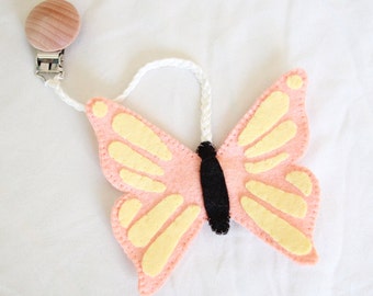 Butterfly Infant Sensory Toy with Clip | Stroller Accessory | Baby Shower Gift