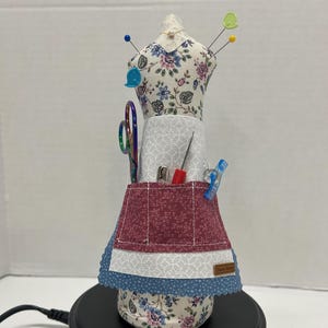 Handmade Mannequin Pin Cushion, Sewing Room Decor, Dress Form Pin Cushion, Sewing Accessories, Vintage Look Sewing Decor,Pin Cushion