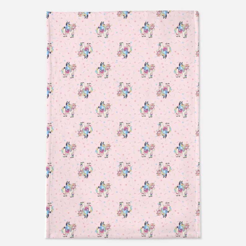 Bluey & Buttermilk the Unicorn Minky Blanket 40 X 60 Etsy