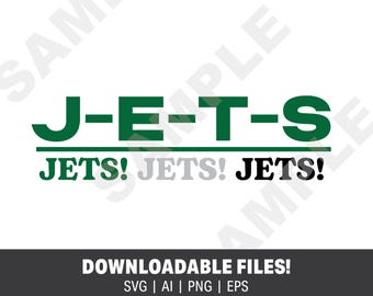 New York Jets J-E-T-S Logo (Digital Download)
