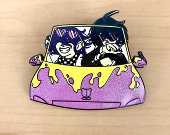 Danganronpa Enamel Pin - Danganronpa V3 Killing Harmony - Shuichi Saihara - Kokichi Ouma - Mind Taxi