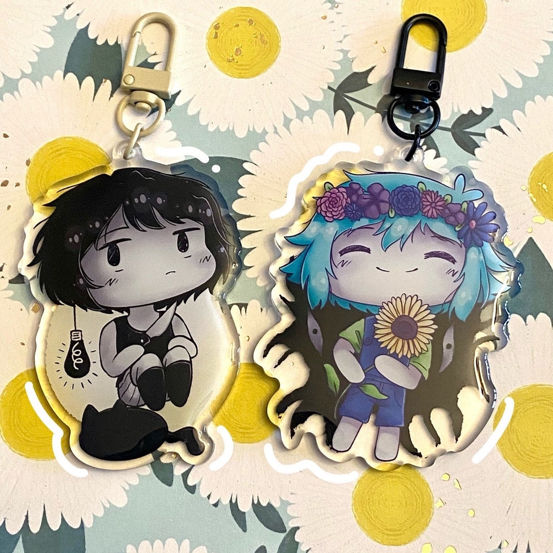 Omori Keychains - HS Basil and Omori - Double-sided Acrylic Charms ...