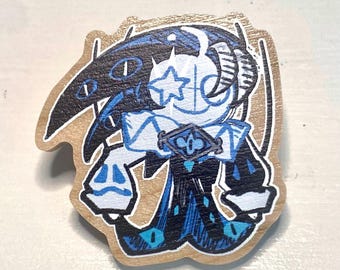 Cookie Run Kingdom - Shadow Milk Cookie Wooden Pin