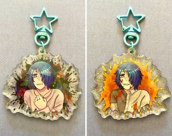 Milgram Haruka Sakurai Keychain – Iridescent Double-Sided Charm