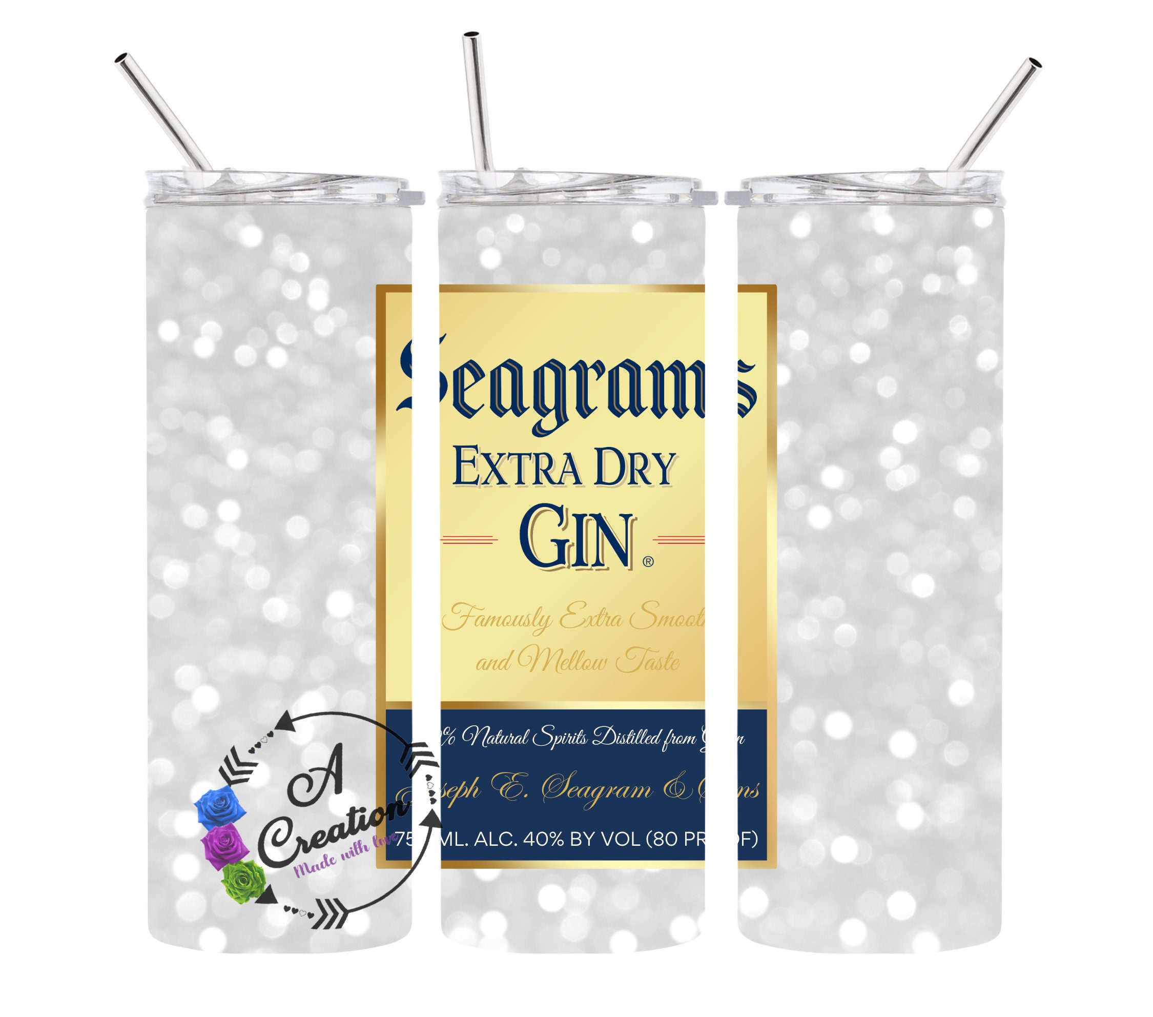 Seagram's Gin Tumbler Wrap Etsy