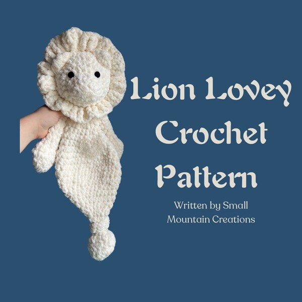 Lion Lovey Crochet PATTERN