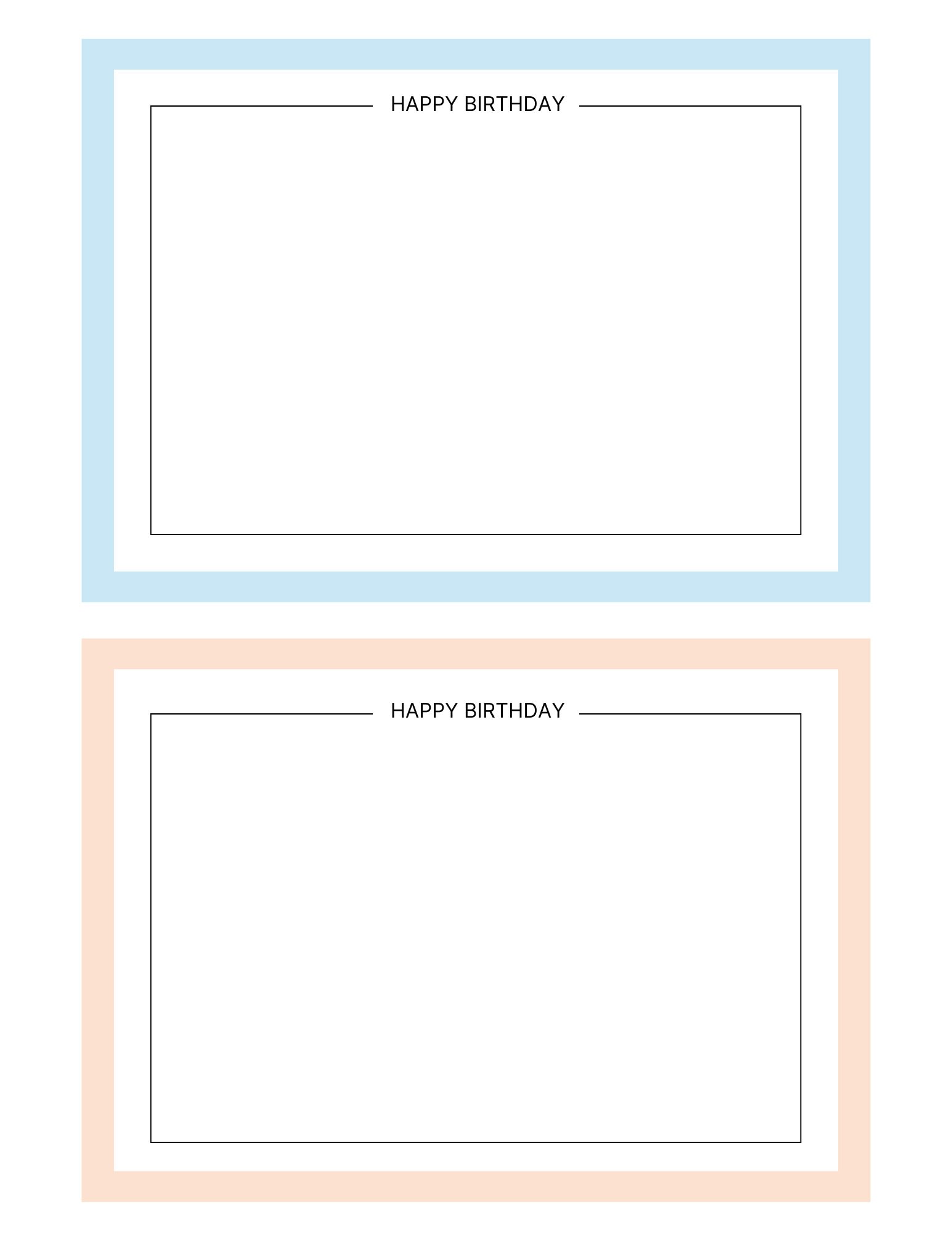 Happy Birthday Cards Instant Printable - Etsy
