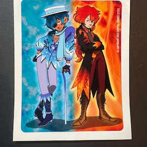 Kaeya and Diluc Miser Square Sticker