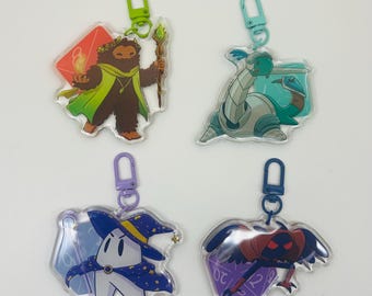 DnD Cryptid Keychains