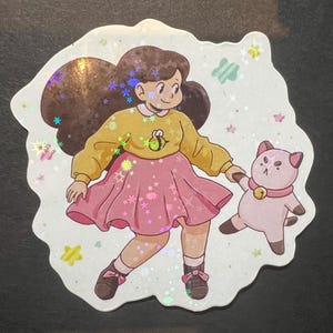 Biene und Puppycat Aufkleber