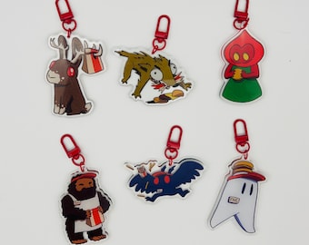 Fast Food Cryptid Keychains
