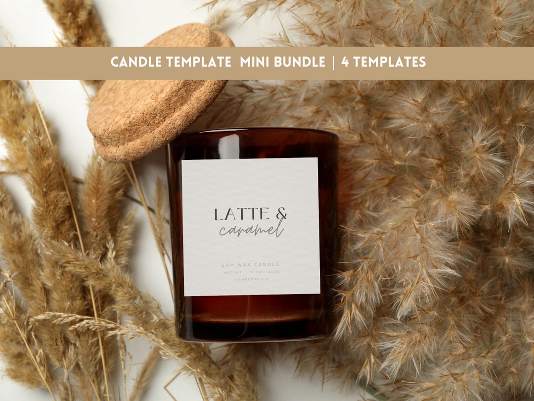 Printable Candle Label Templates Modern Personalised Candle Labels ...