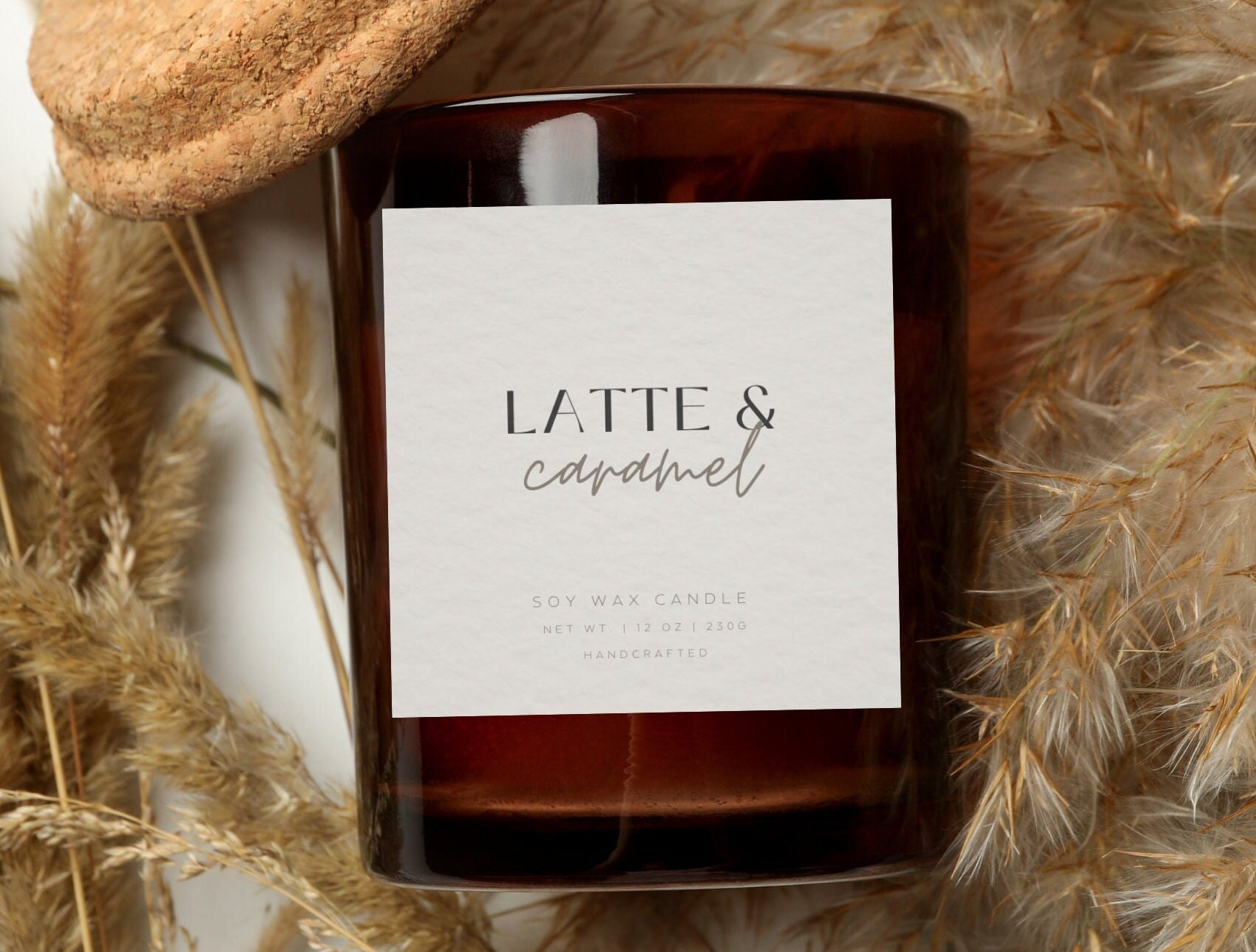 Printable Candle Label Templates Modern Personalised Candle Labels ...