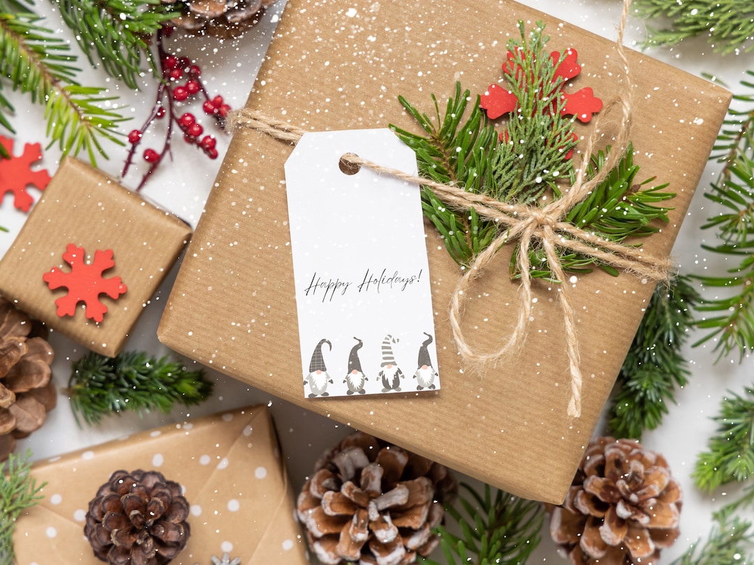 Printable Christmas Gift Tags Decorative Gift Tags Set of Etsy