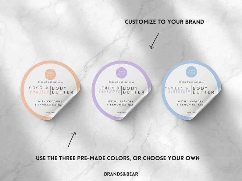 Customizable Cream Jar Labels Printable Personalized Cream Jar Labels ...
