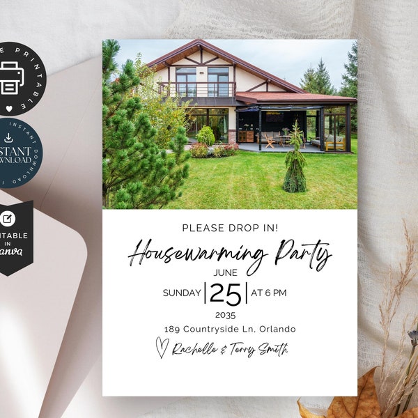 Drop in Party Invitation Etsy