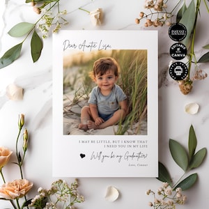 Plantilla clásica de propuesta de matrimonio para niña, editable en Canva, 5 x 7 pulgadas, para fiesta de bodas, descarga instantánea e imprimible, GM24