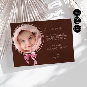 Plantilla clásica de propuesta de matrimonio para niña, Canva editable de 7 x 5 pulgadas, para fiesta de bodas, descarga instantánea, imprimible, GM26a