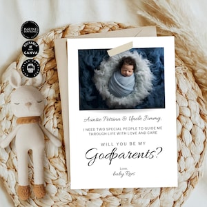 Plantilla de tarjeta de propuesta de matrimonio minimalista clásica y moderna para niña o niño, edición en Canva, 5 x 7 pulgadas, imprimible, para fiesta de bodas, GP24