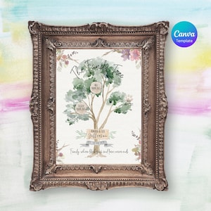 Family Tree Template|Love |Pet|Genealogy Gift |Ancestry|Anniversary|Family Kids|Genealogy|History|Wedding |Pedigree Chart |Grandparent FT1.1