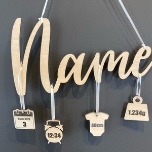 Personalized name plate birth sign baby gift baby gift for birth birth dates nursery girl boy girl boy