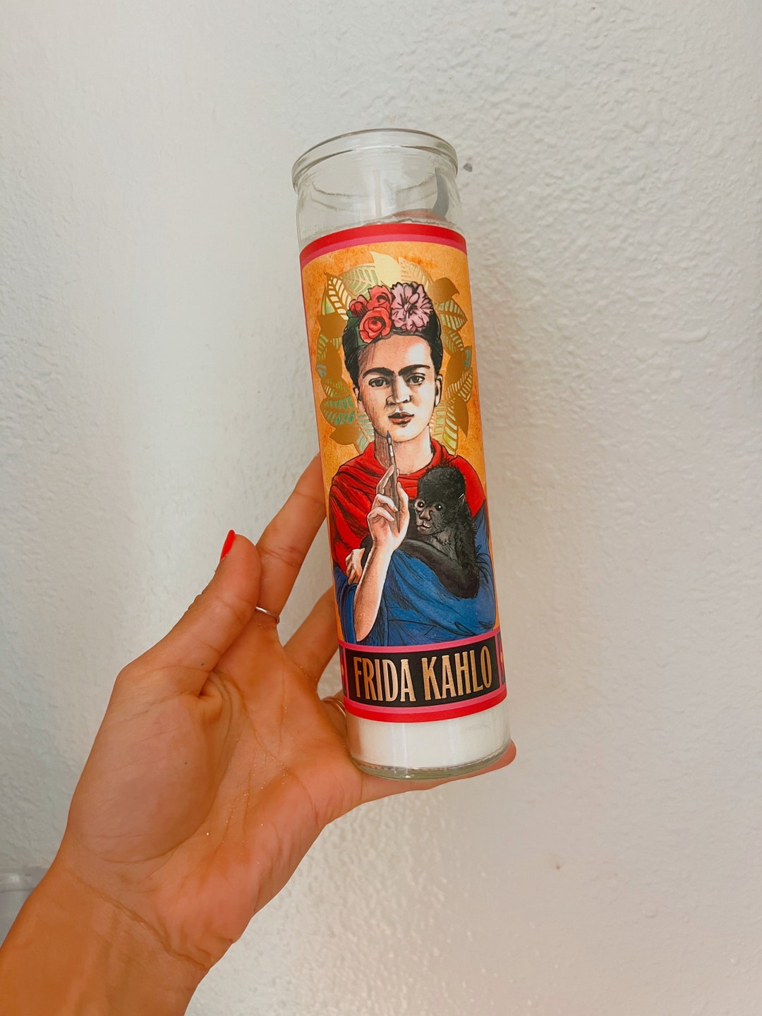 Frida Kahlo Saint Candle / Religious Candles / Intention Etsy