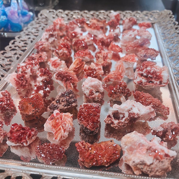 Mini Vanadinite Clusters / Rare Crystals / Crystal Collection / Metaphysical Crystals / Witch Shop
