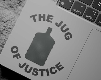 De kruik van Justitie vinyl sticker sticker