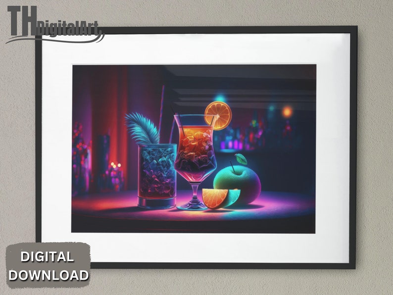 Cocktail Wall Art,modern Wall Art,bar Wall Decor,liquor Wall Art,home