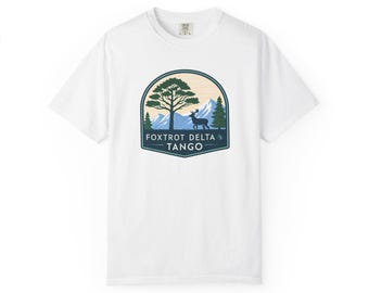 Adventure Awaits Garment-Dyed T-Shirt: Nature Lover Hiking Apparel