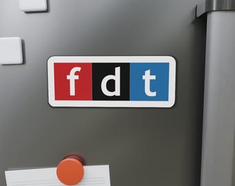 FDT NPR Logo Parody Magnet | Die-Cut | For Vehicles, Offices, Refrigerators | Foxtrot Delta Tango | Anti Trump