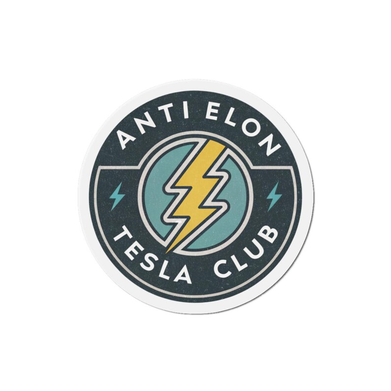 Anti Elon Tesla Club Magnet | Tesla Gift | Car Accessories | Sarcastic Tesla Gift | Anti Elon Car Magnet image 5