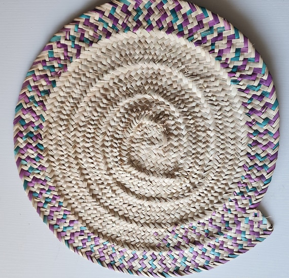 Sefed Ethiopian/Eritrean Traditional  የእንጀራ ማውጫ ሰፌድ  Random color (set of two piece)